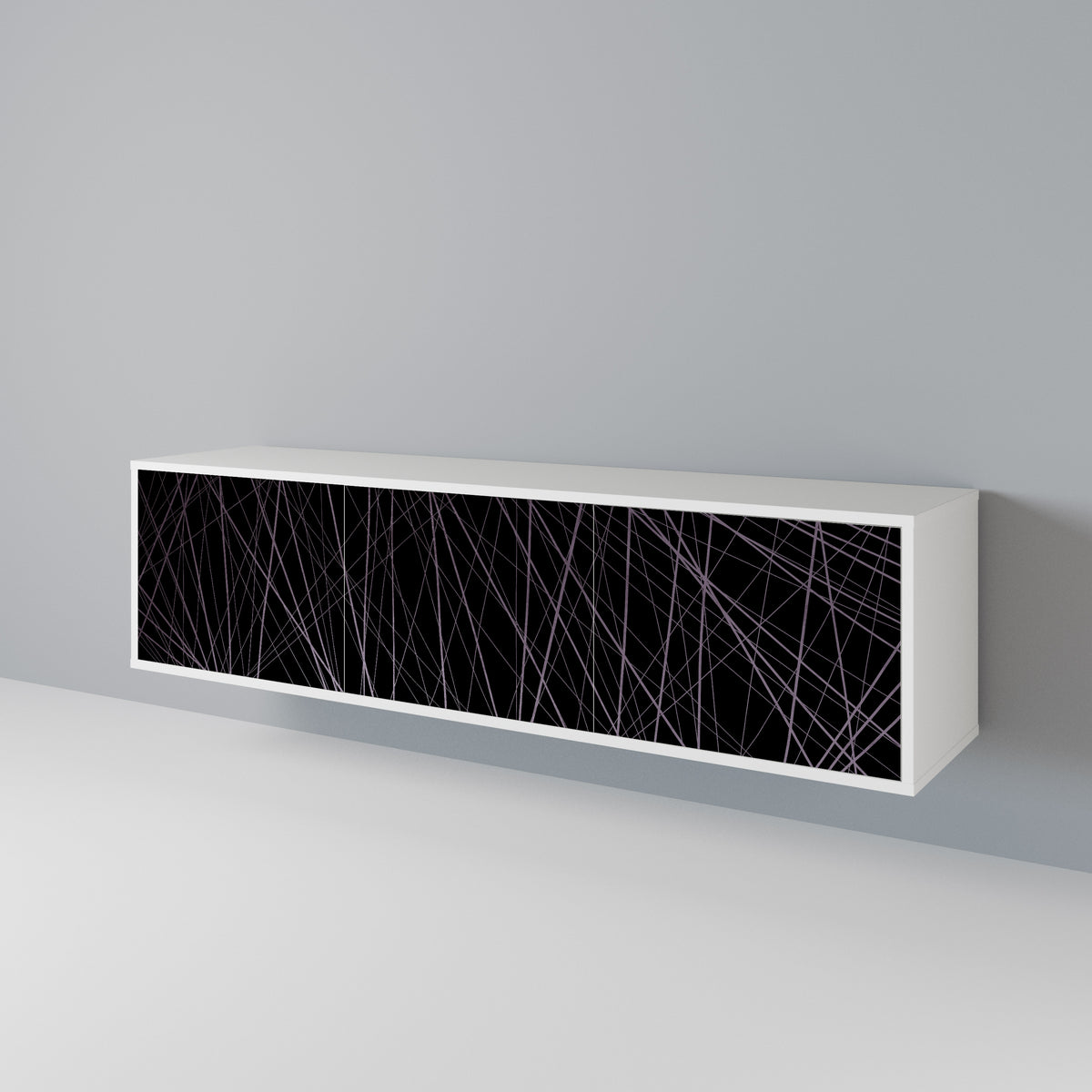 SHIMMER SPIDERGRAM 3-Door TV Cabinet