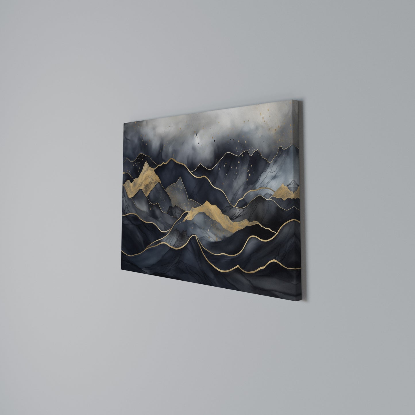 GOLDEN SUMMIT SERENITY Horizontal Canvas Print