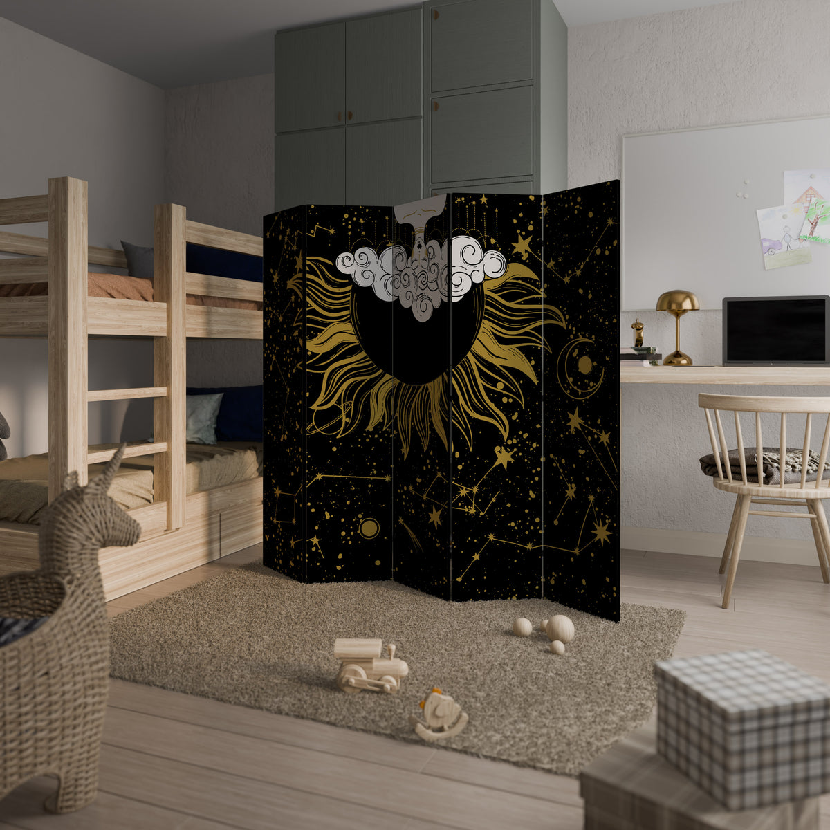 STELLAR CONSTELLATIONS Biombo de 5 Painéis