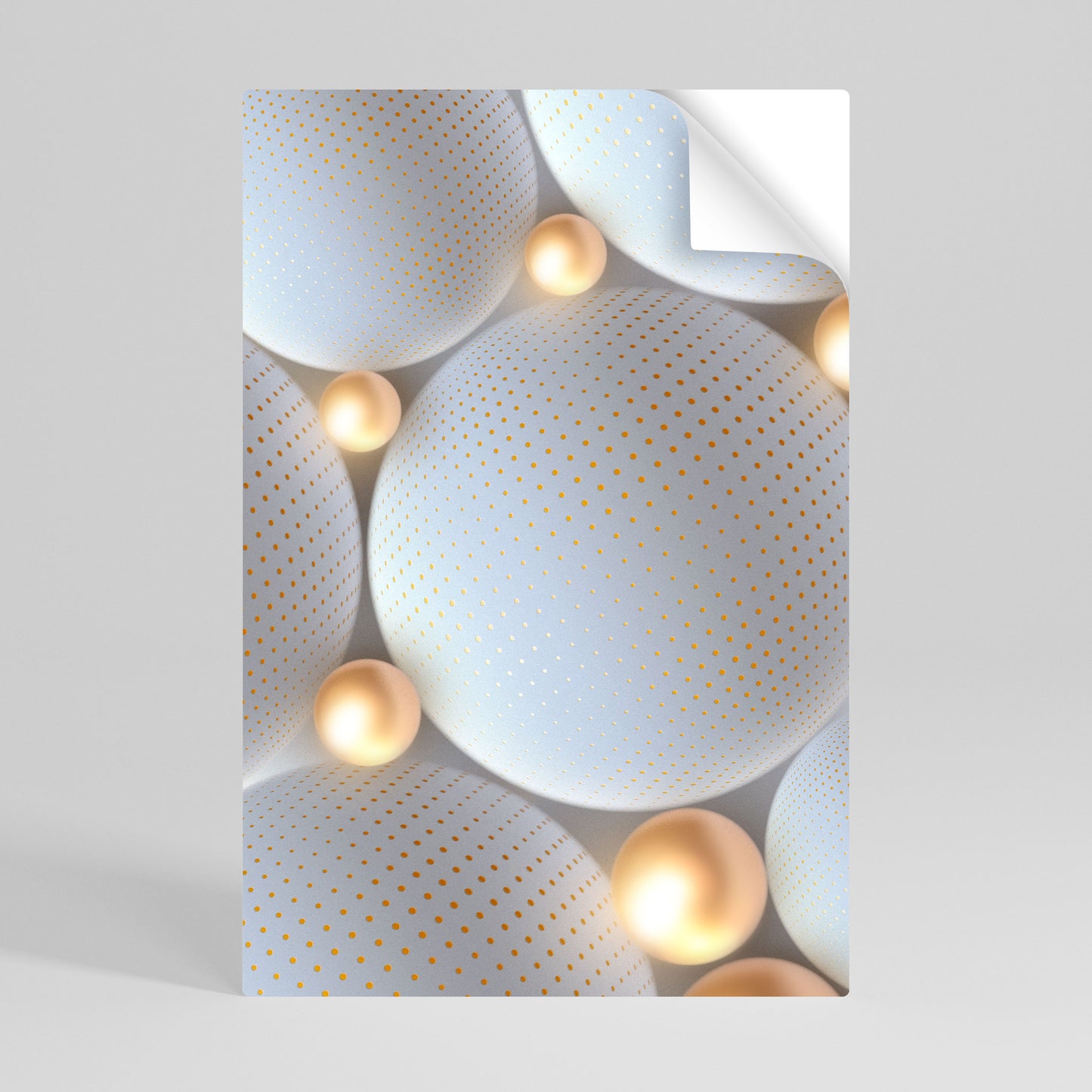 LUMINOUS SPHERICAL HARMONY Póster Autocolante Vertical