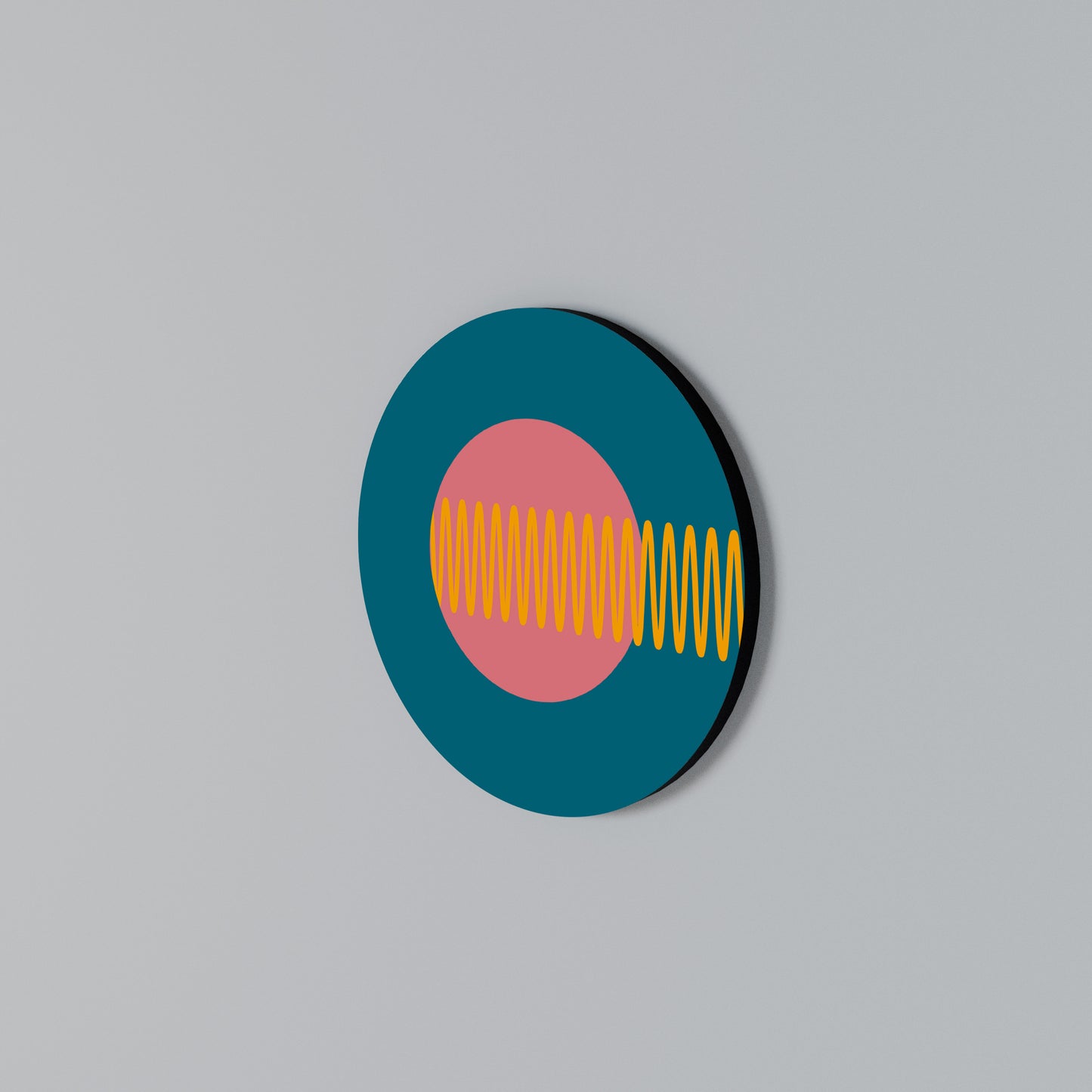 SOUND SOURCE Arte de Parede Redonda