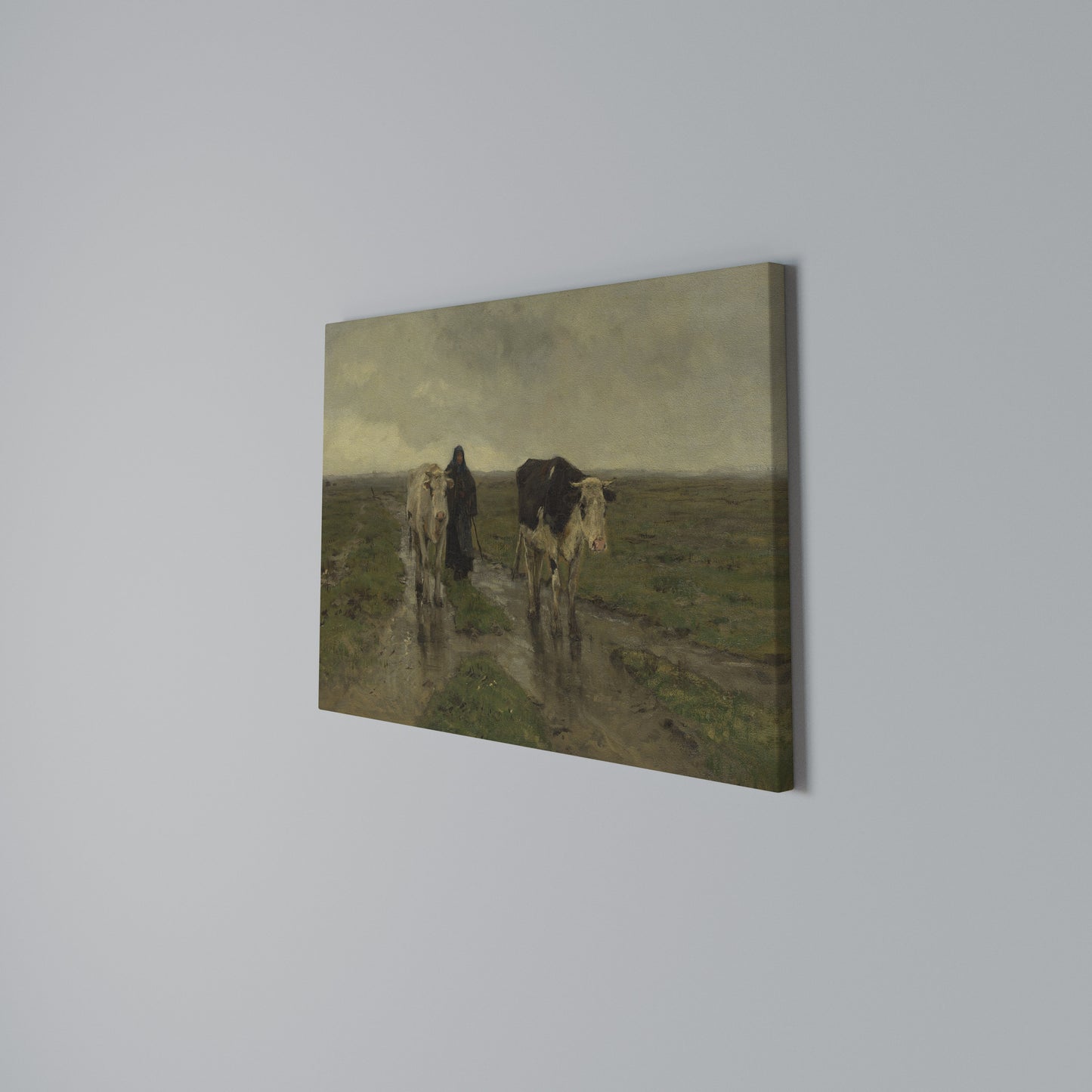 RAINY REFLECTIONS Horizontal Canvas Print