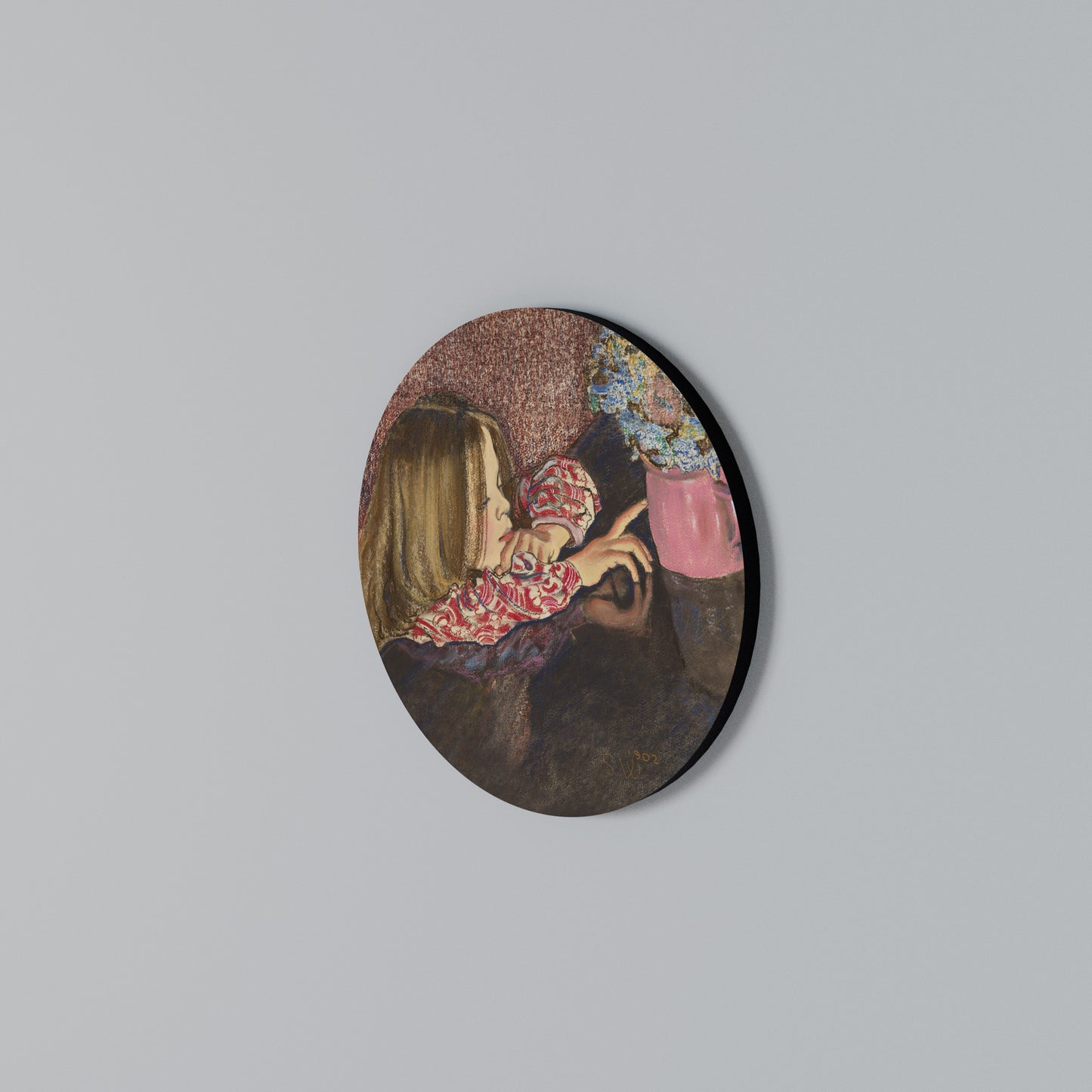 CHILDLIKE WONDER Round Wall Art
