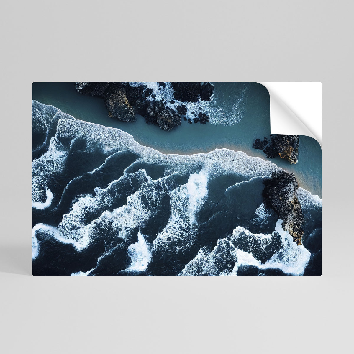 COSMIC COASTLINE Póster Autocolante Horizontal
