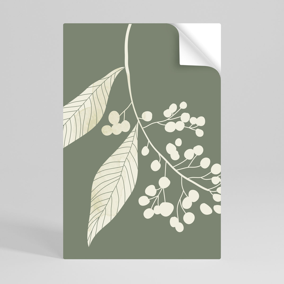 SERENE LEAFY FANTASIES Póster Autocolante Vertical