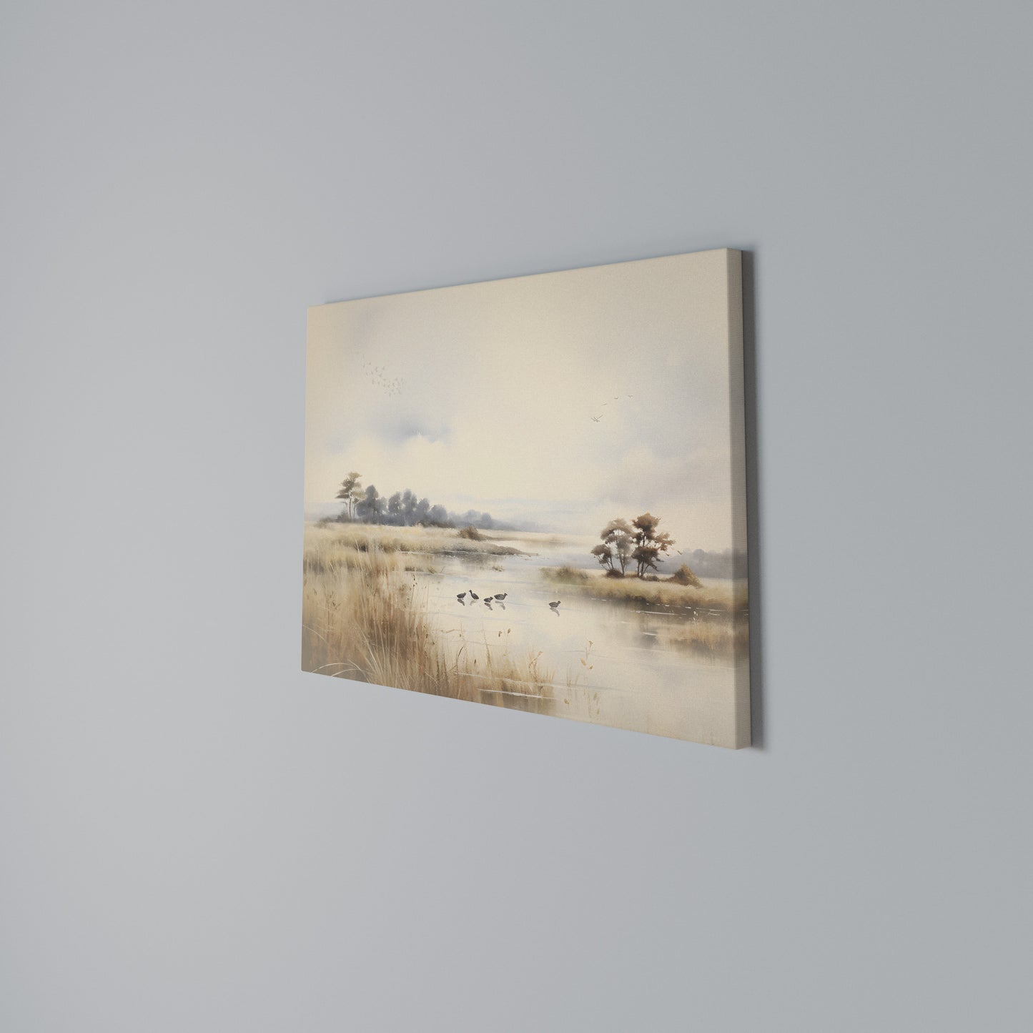 LAKESIDE NOSTALGY Horizontal Canvas Print