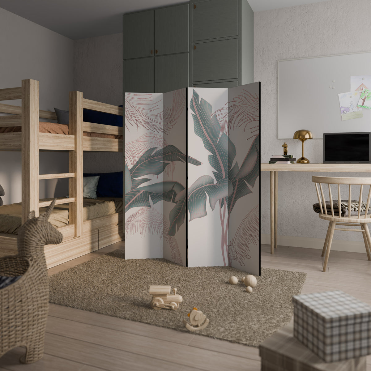 DELICATE BLISS 4-Panel Room Divider