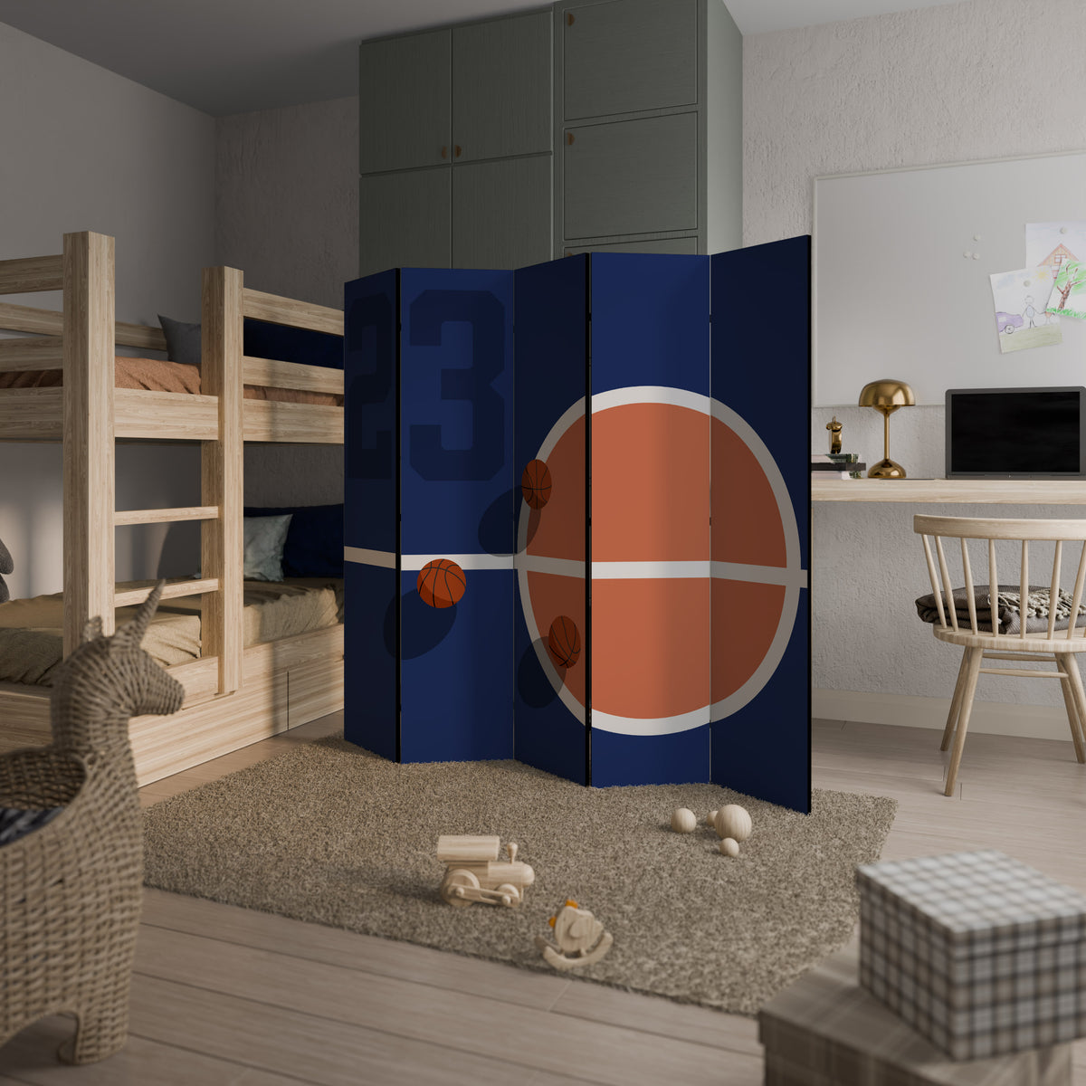 FAMOUS NUMBER 23 5-Panel Room Divider