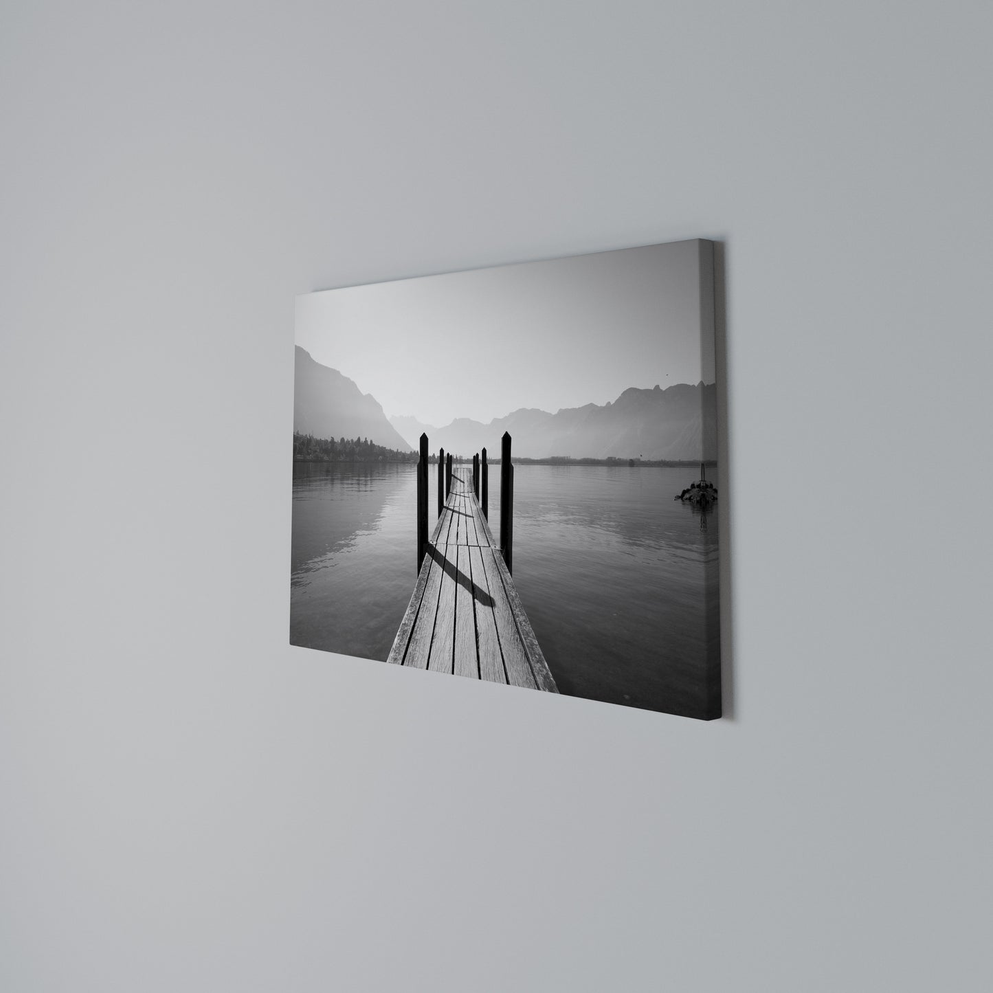 WALK INTO THE DEEP Horizontal Canvas Print