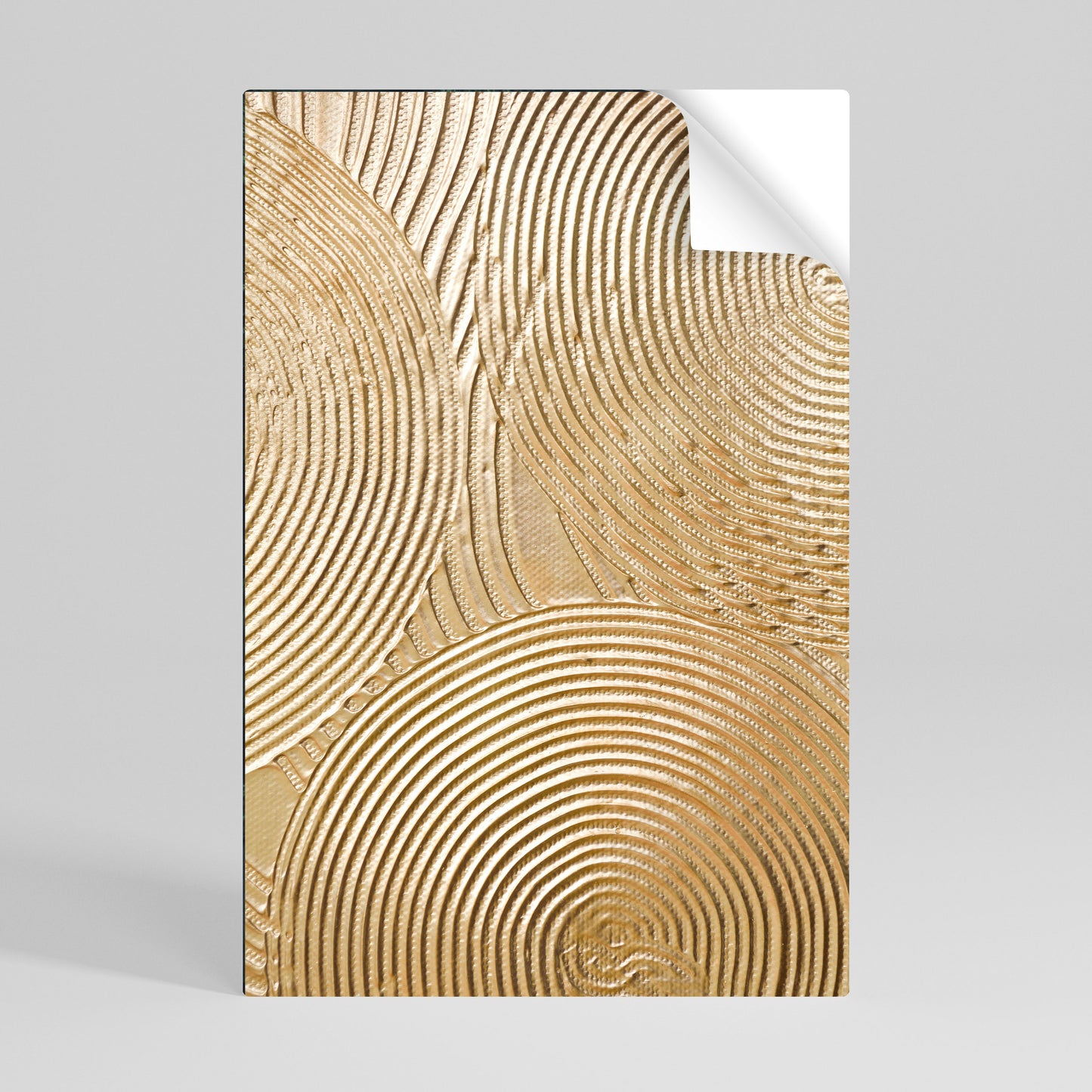 GOLDEN WAVES UNFOLD Póster Autocolante Vertical