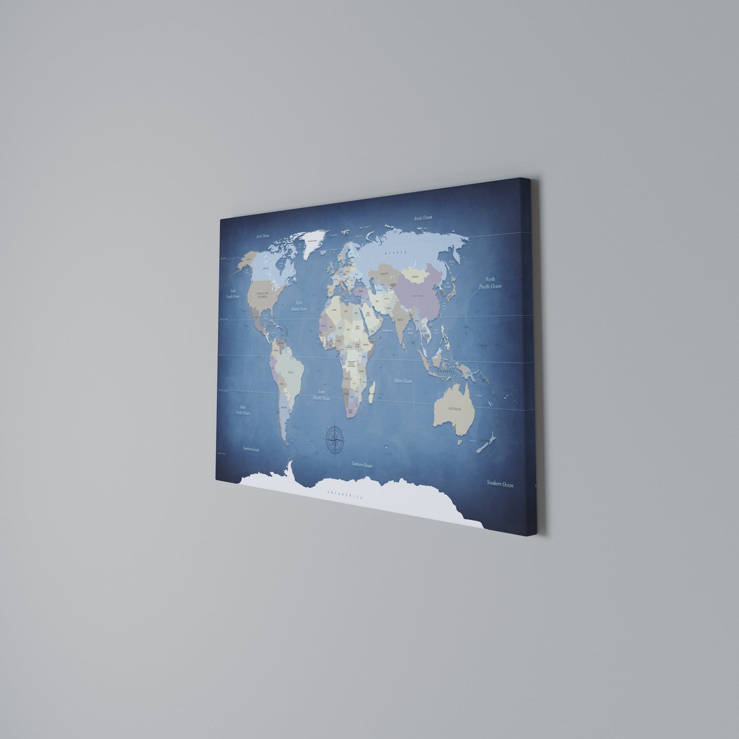 MAP OF DISCOVERY Horizontal Canvas Print