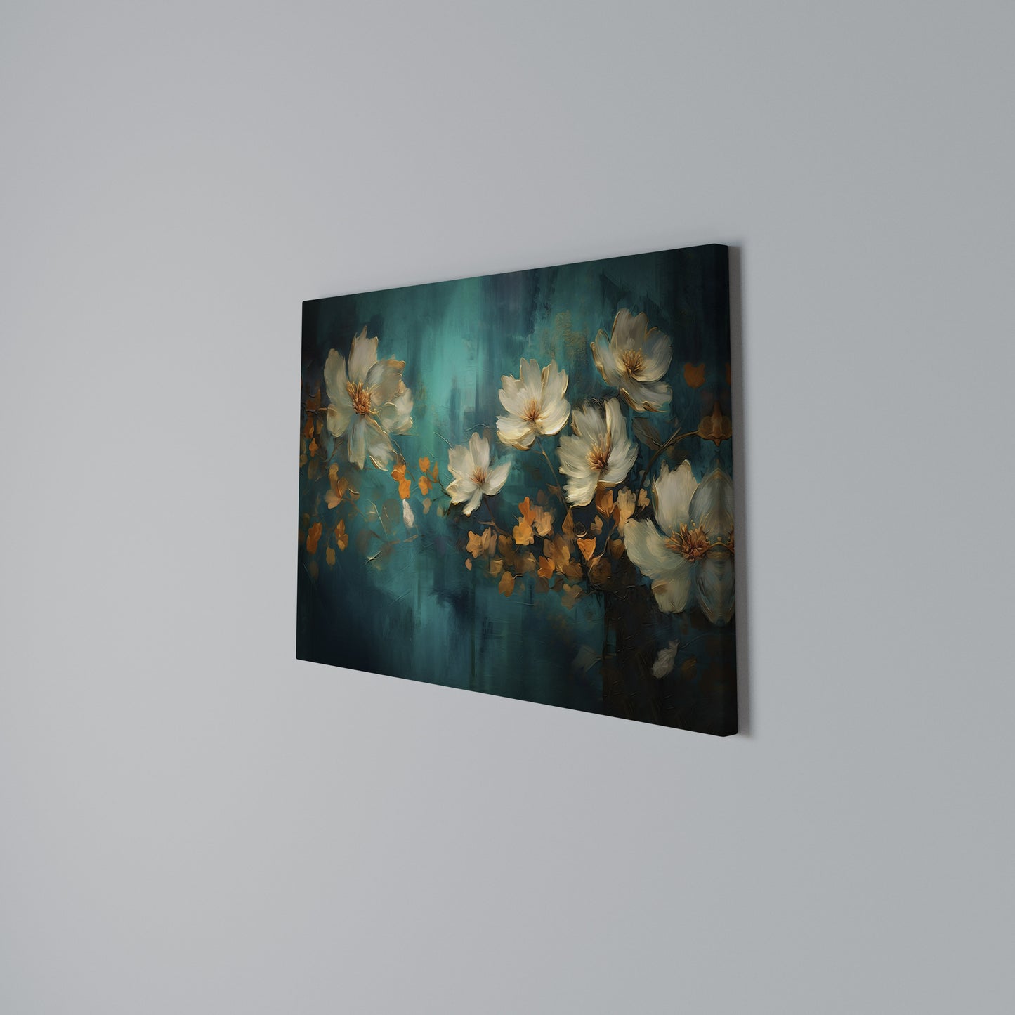 TRANQUIL GARDEN MUSE Horizontal Canvas Print