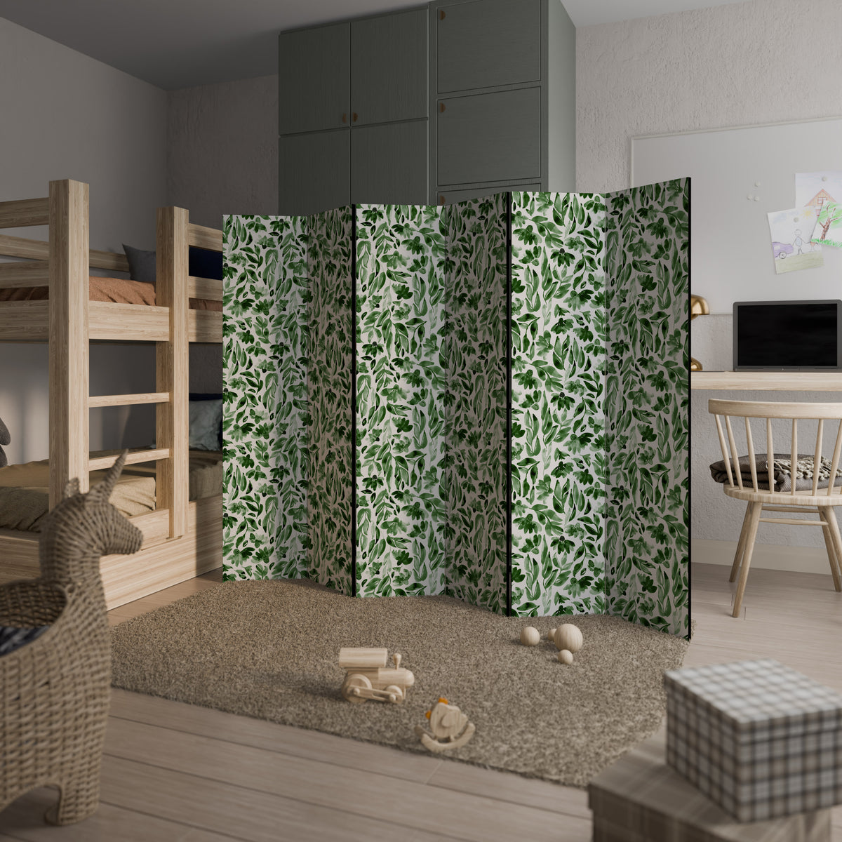 LEAFY LAYERS 6-Panel Room Divider