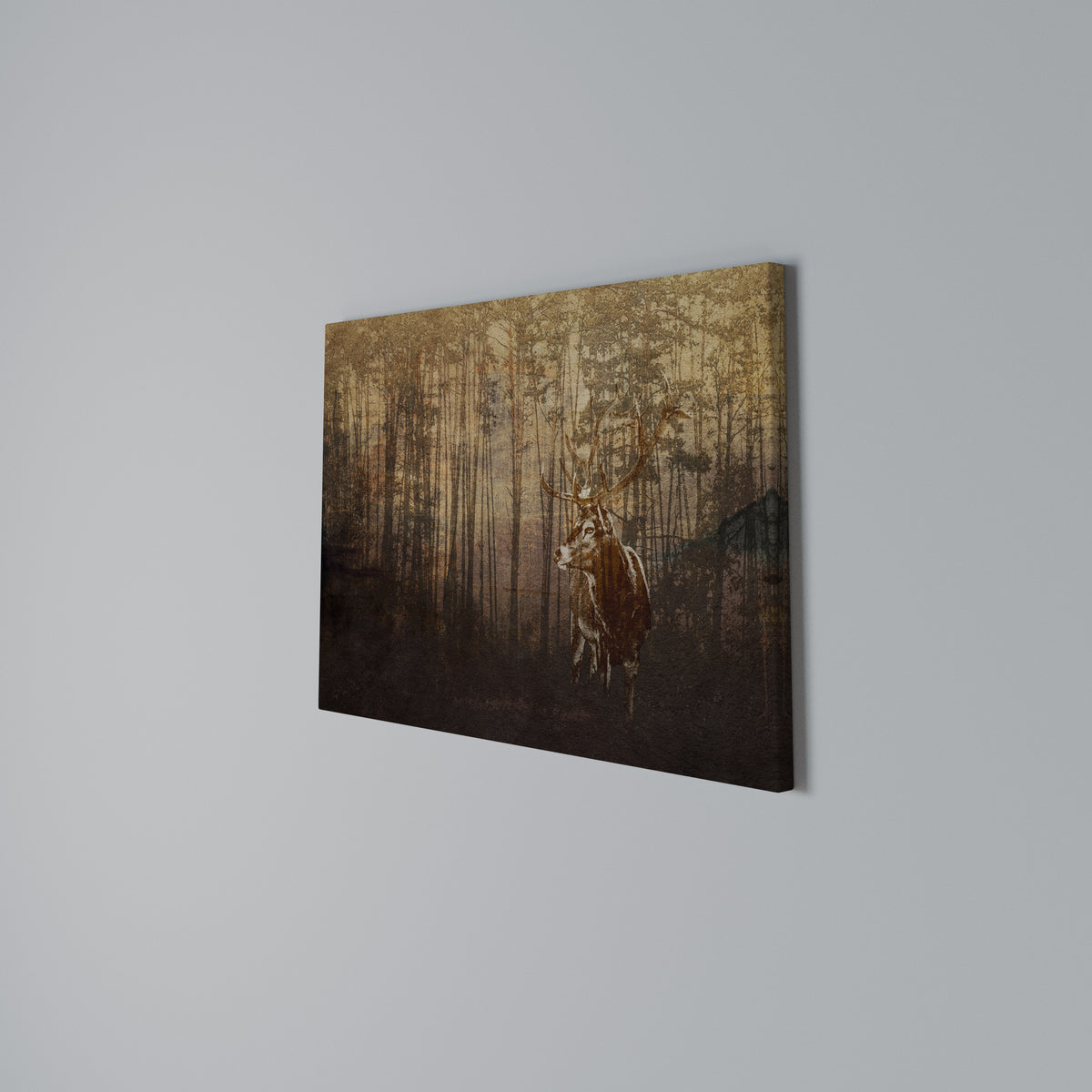 WHISPERING WOODS MYSTIQUE Horizontal Canvas Print