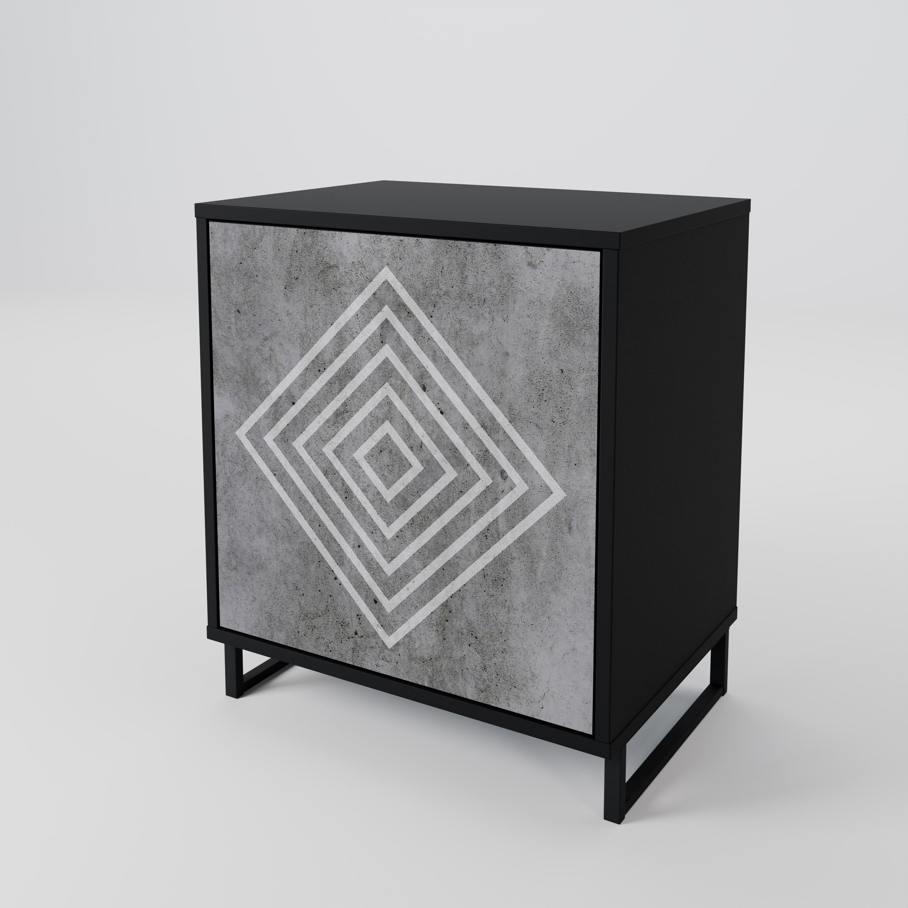POLYGONAL ARTISTRY Aparador de 1 Porta
