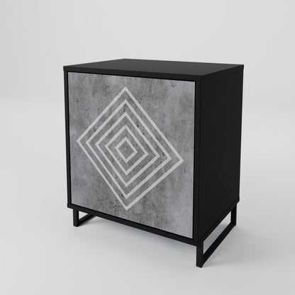 POLYGONAL ARTISTRY 1-Door Sideboard