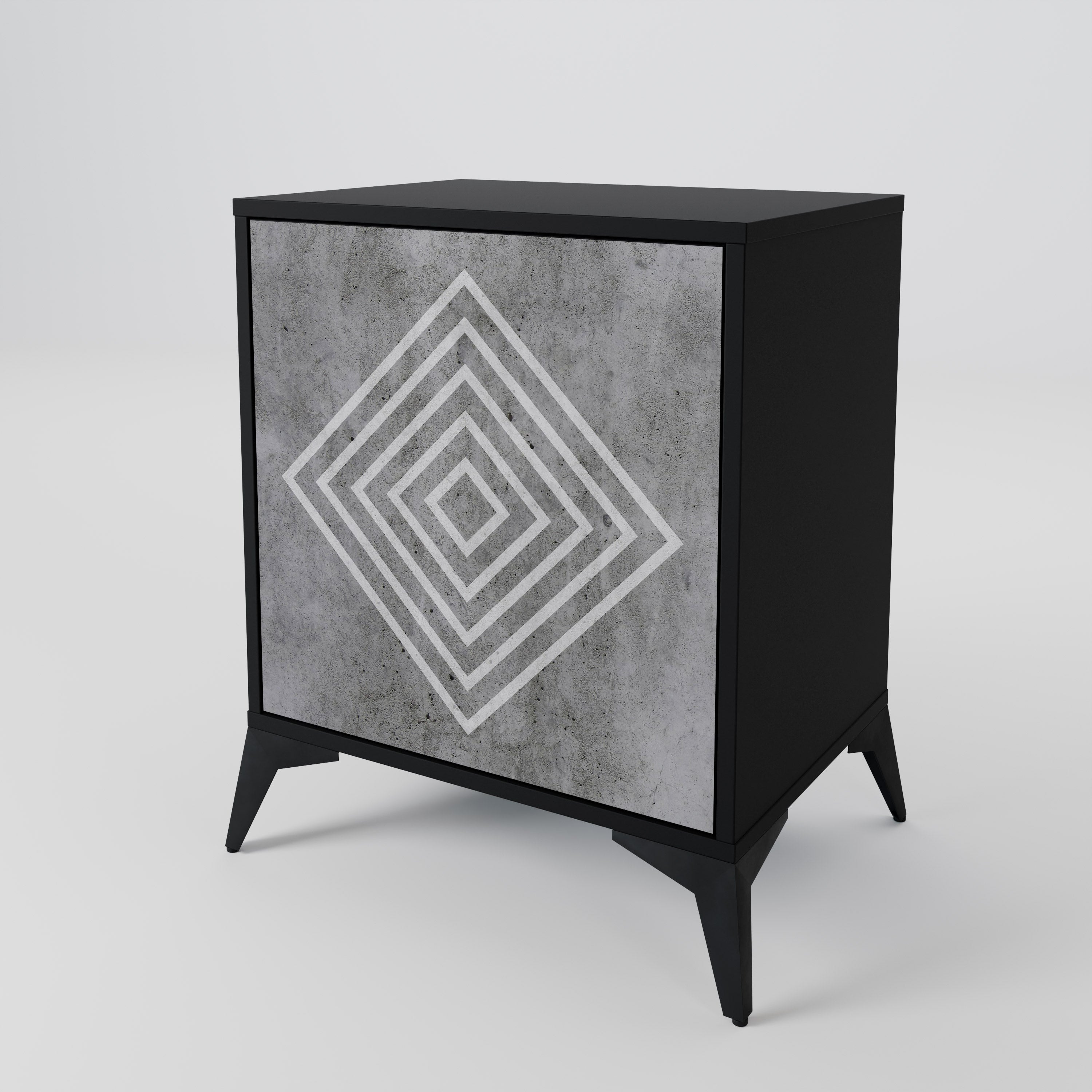 POLYGONAL ARTISTRY Aparador de 1 Porta