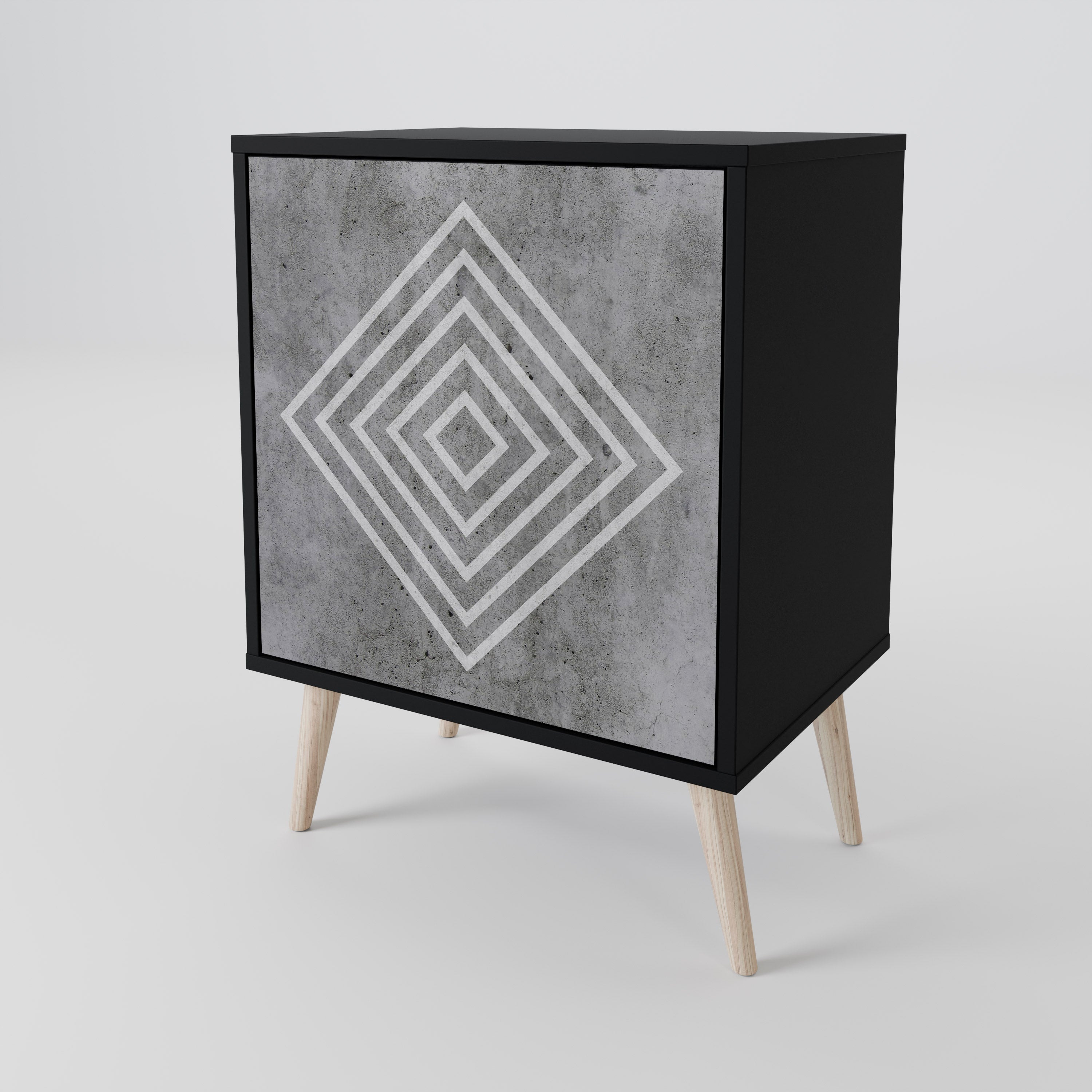 POLYGONAL ARTISTRY Aparador de 1 Porta