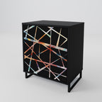 POLYGON VERVE 1-Door Sideboard in Black Finish