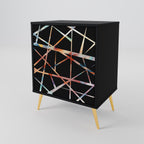 POLYGON VERVE 1-Door Sideboard in Black Finish
