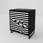 SPECTRA SHOWCASE 1-Door Sideboard in Black Finish