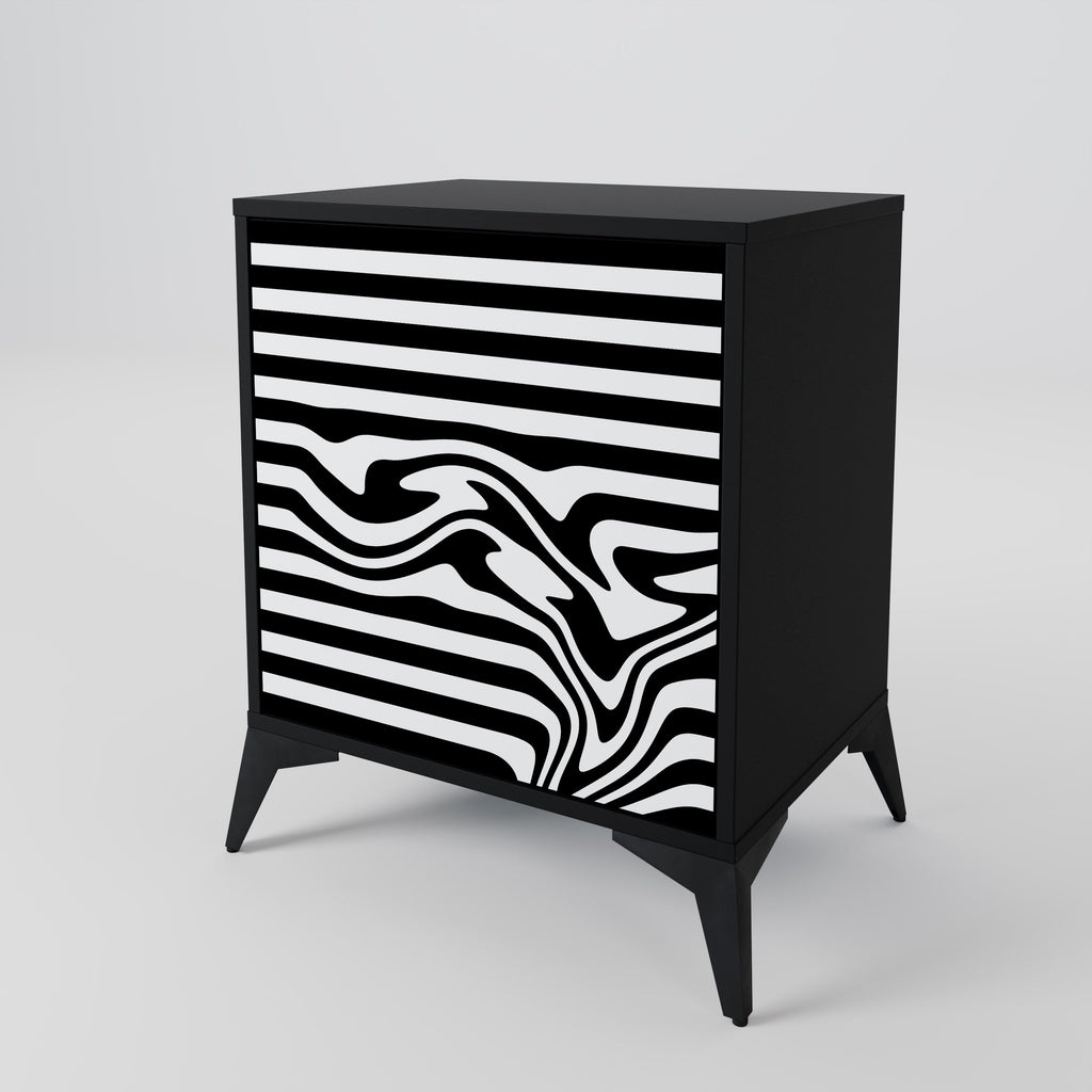 SPECTRA SHOWCASE 1-Door Sideboard in Black Finish