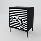 SPECTRA SHOWCASE 1-Door Sideboard in Black Finish