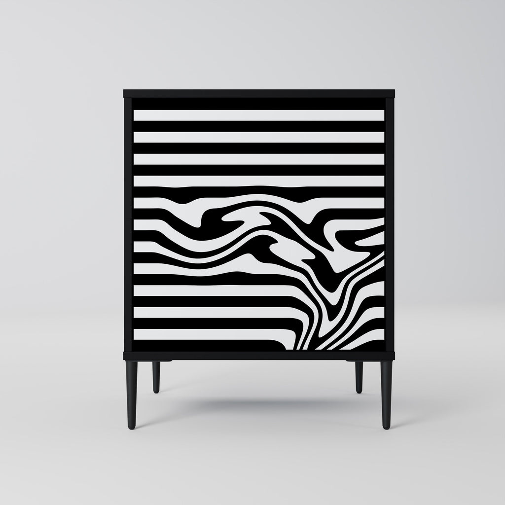 SPECTRA SHOWCASE 1-Door Sideboard in Black Finish