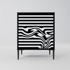 SPECTRA SHOWCASE 1-Door Sideboard in Black Finish