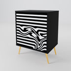 SPECTRA SHOWCASE 1-Door Sideboard in Black Finish