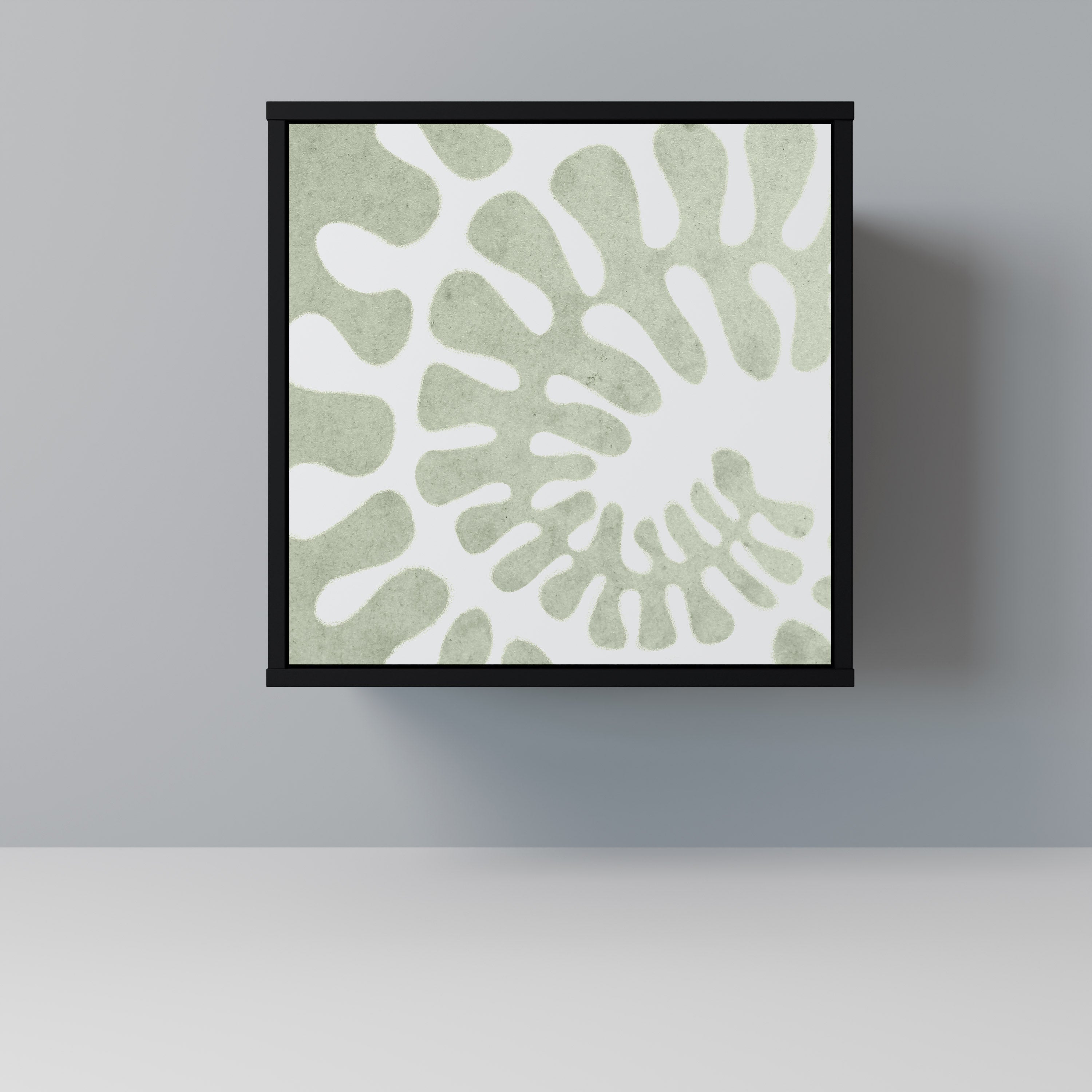 HELIX DANCE Aparador de 1 Porta em Acabamento Preto