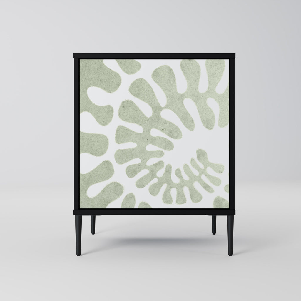 HELIX DANCE 1-Door Sideboard in Black Finish