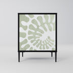 HELIX DANCE 1-Door Sideboard in Black Finish