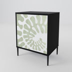 HELIX DANCE 1-Door Sideboard in Black Finish