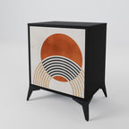 SPACE AROUND 1-Door Sideboard in Black Finish