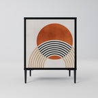 SPACE AROUND 1-Door Sideboard in Black Finish