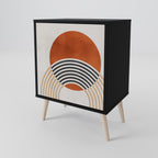 SPACE AROUND 1-Door Sideboard in Black Finish