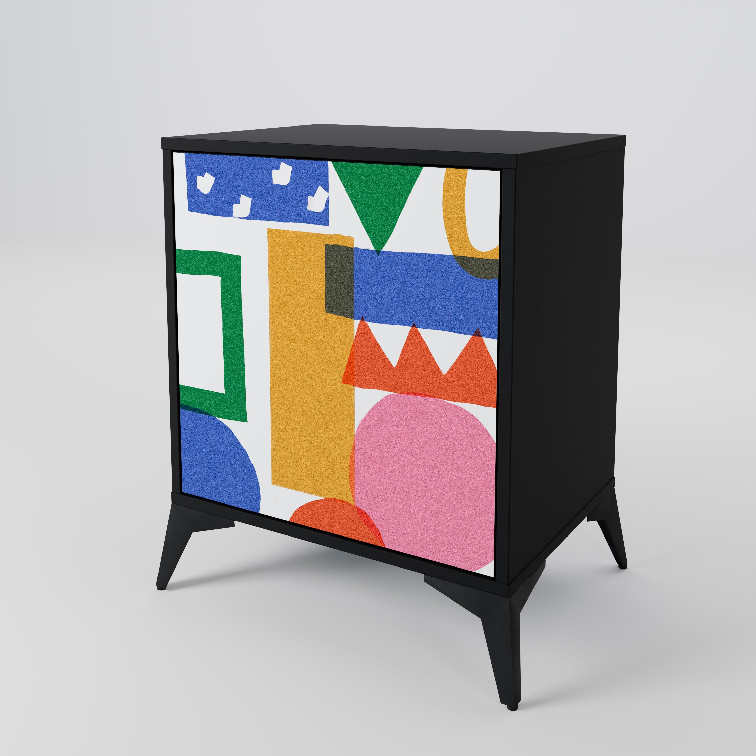 GEOMETRIC GLIMMER 1-Door Sideboard