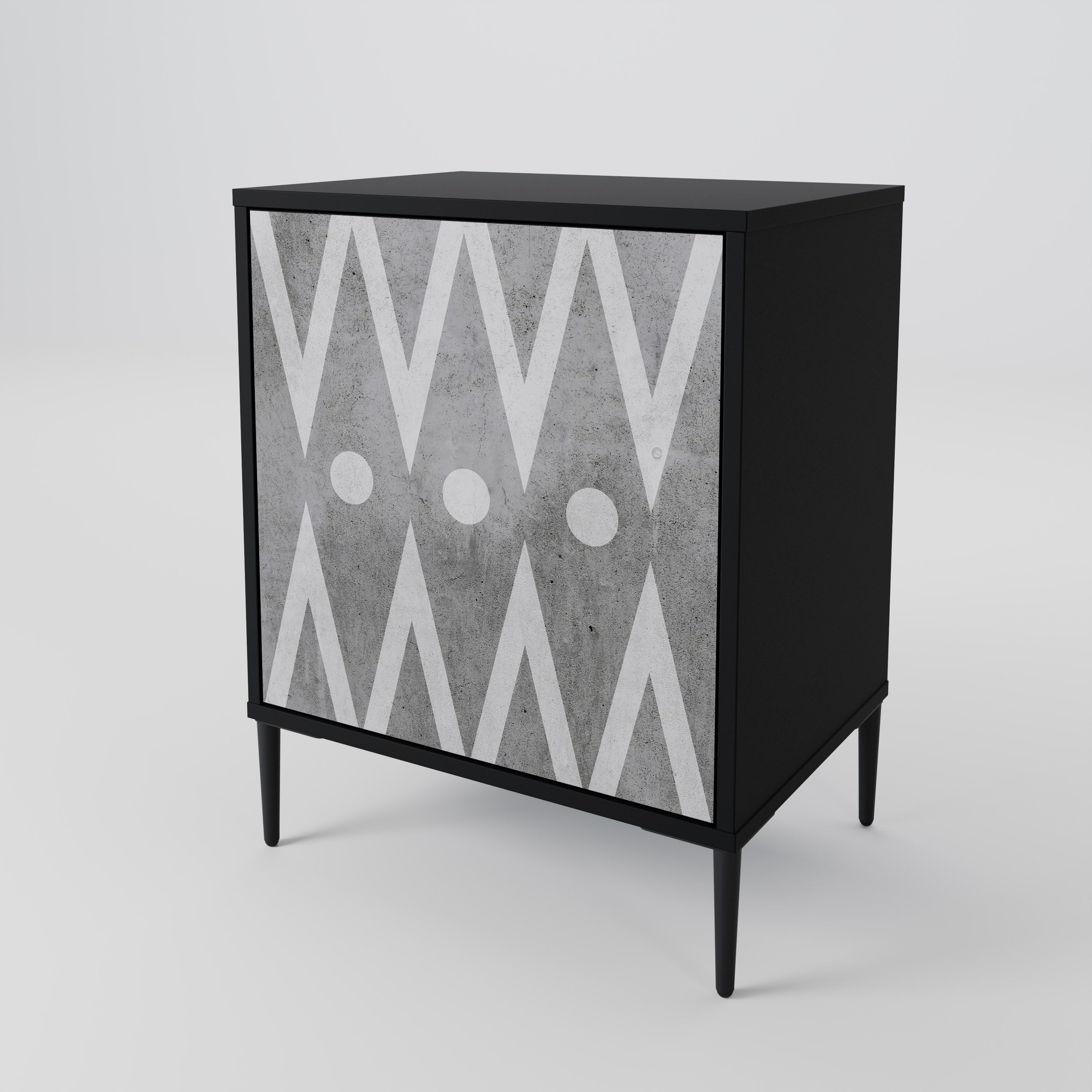 SHARP EDGES 1-Door Sideboard
