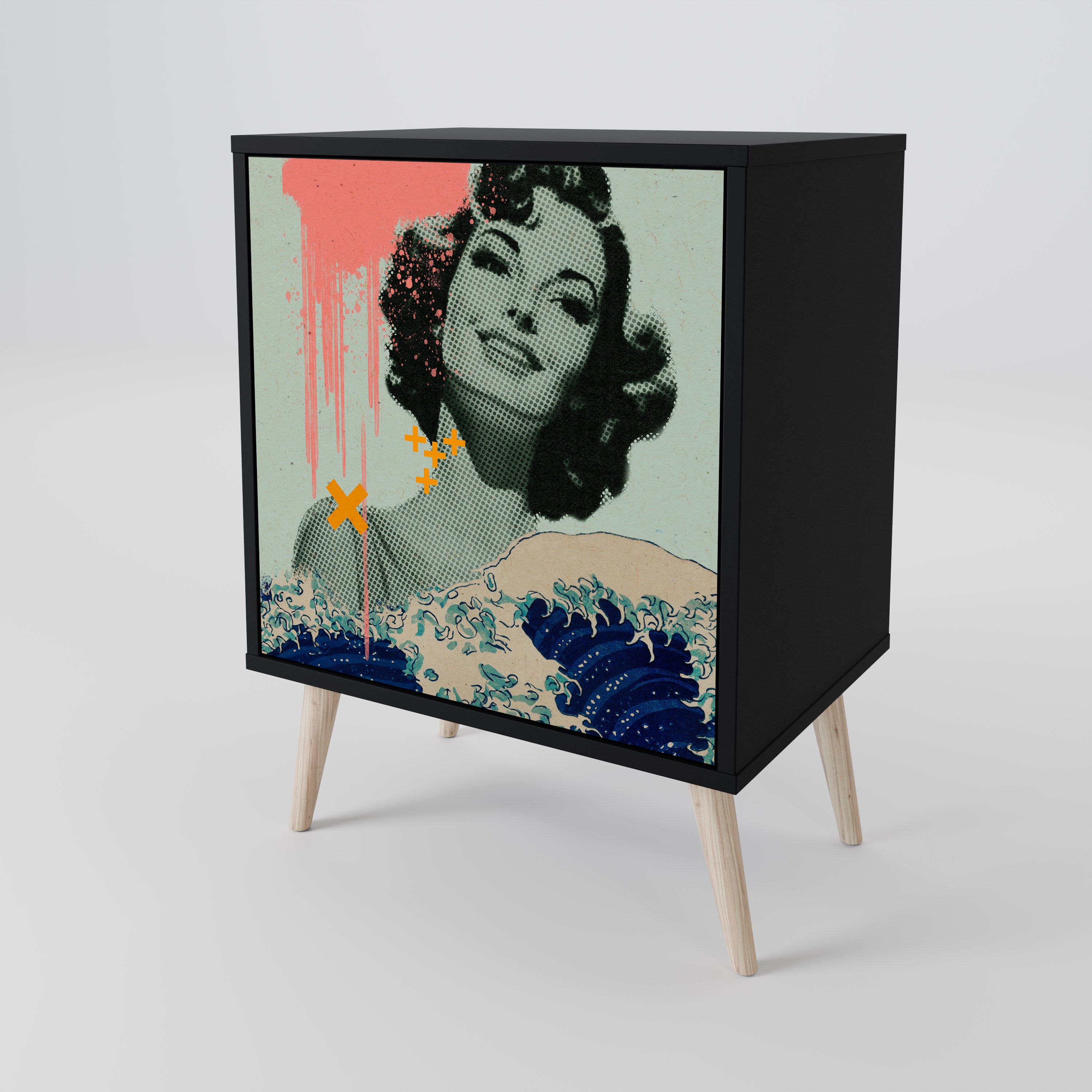 KANAGAWA BEAUTY 1-Door Sideboard