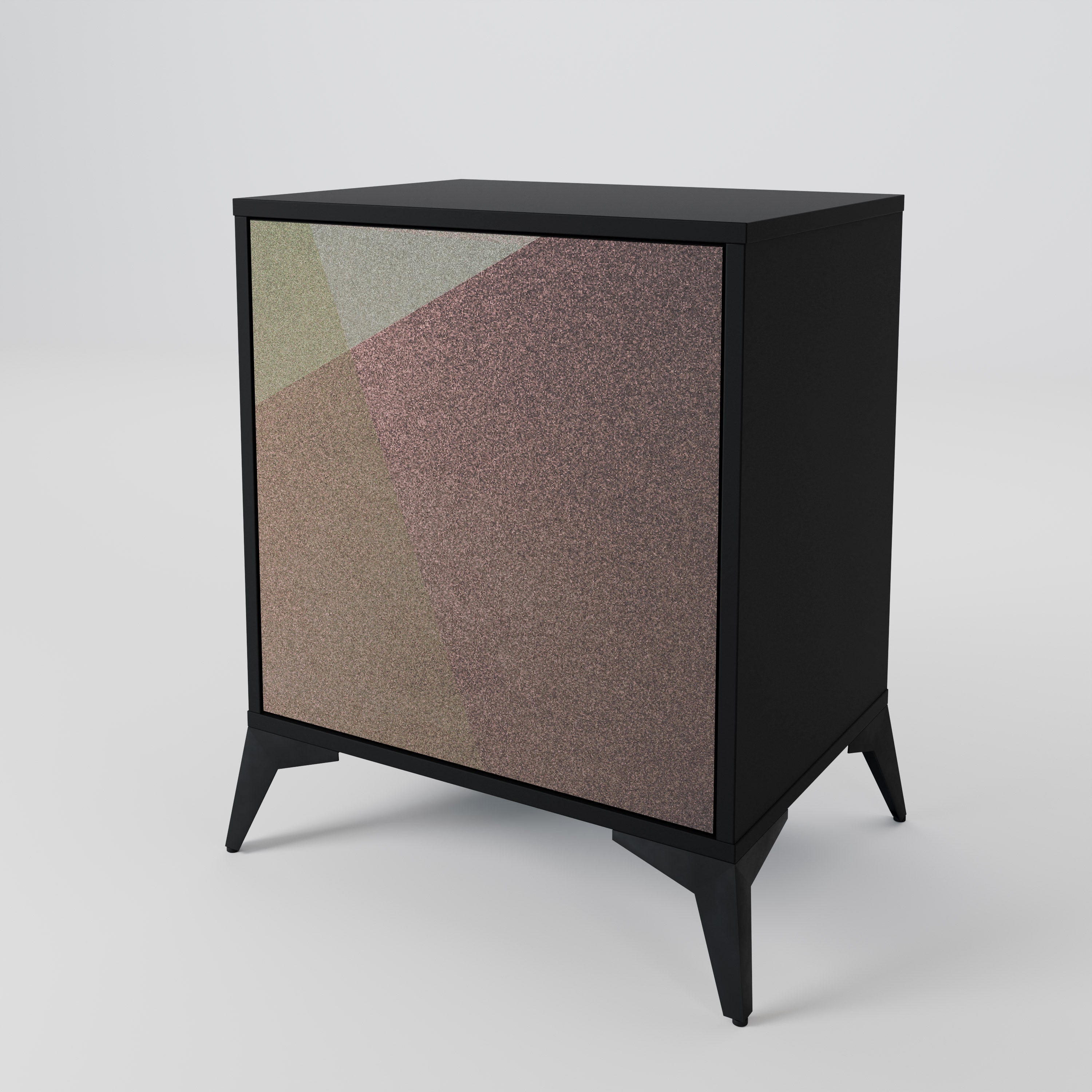 BEIGE GEOMETRY 1-Door Sideboard