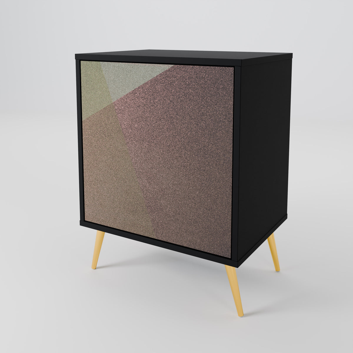 BEIGE GEOMETRY Aparador de 1 Porta