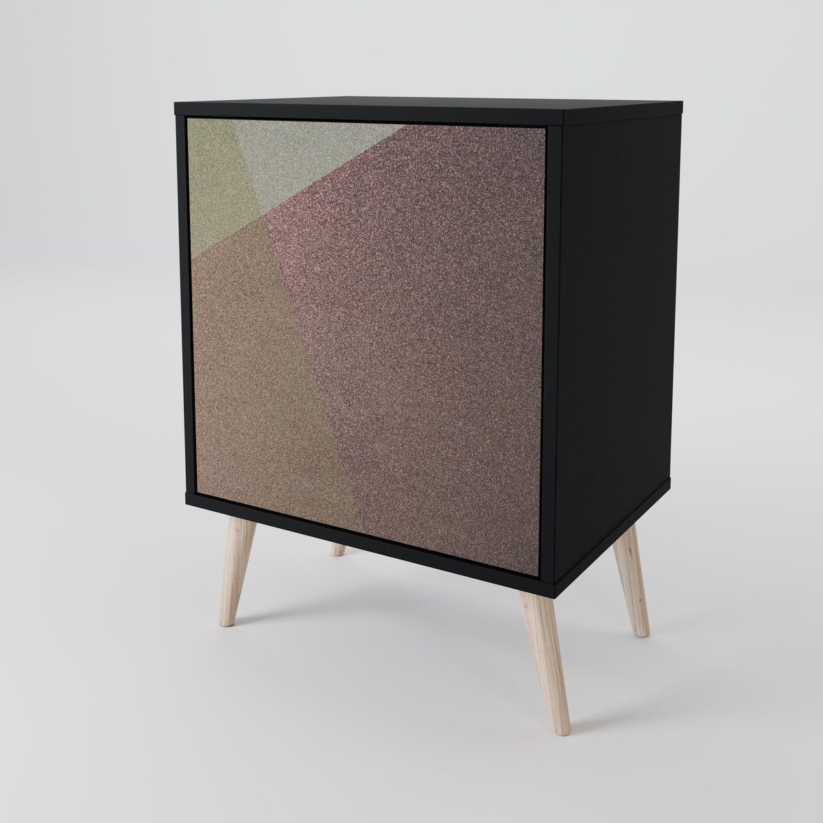 BEIGE GEOMETRY Aparador de 1 Porta