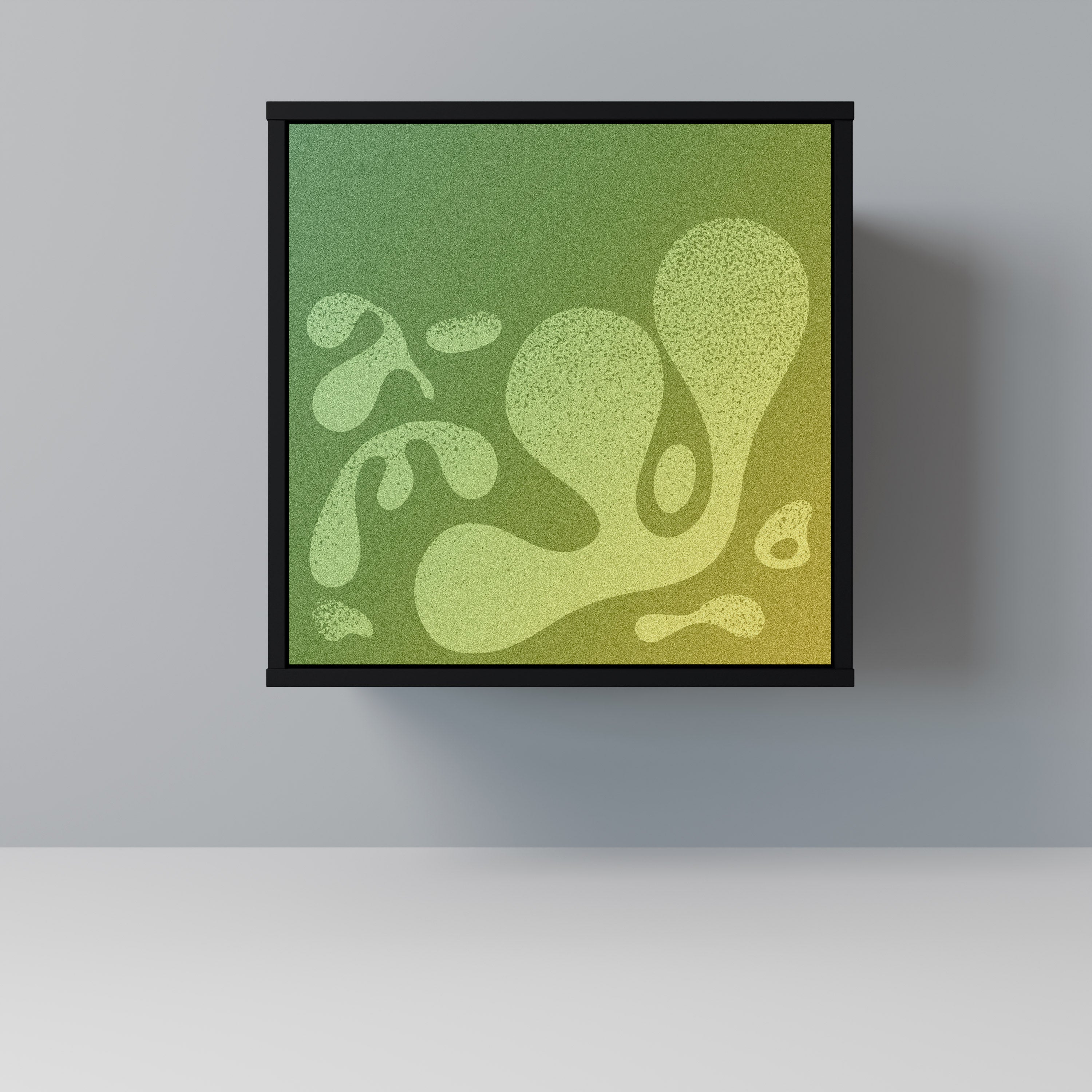 IRREGULAR BLUE Aparador de 1 Porta em Acabamento Preto