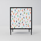 ENERGETIC SPOTS 1-Door Sideboard in Black Finish