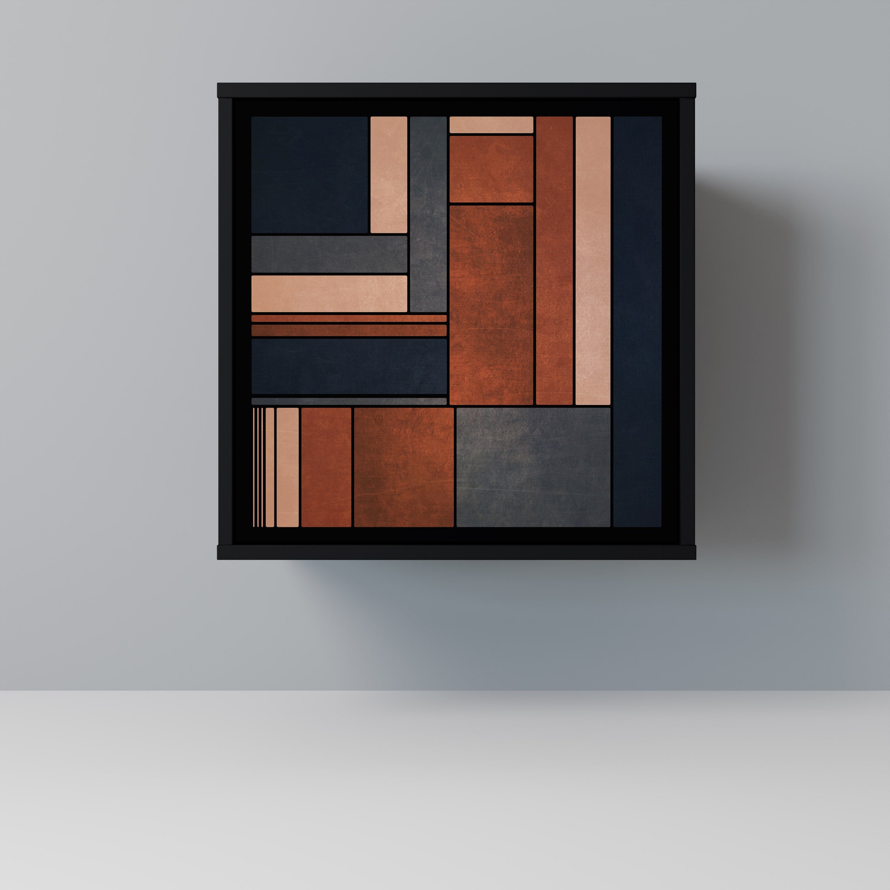 INTREPID FORMATION Aparador de 1 Porta em Acabamento Preto