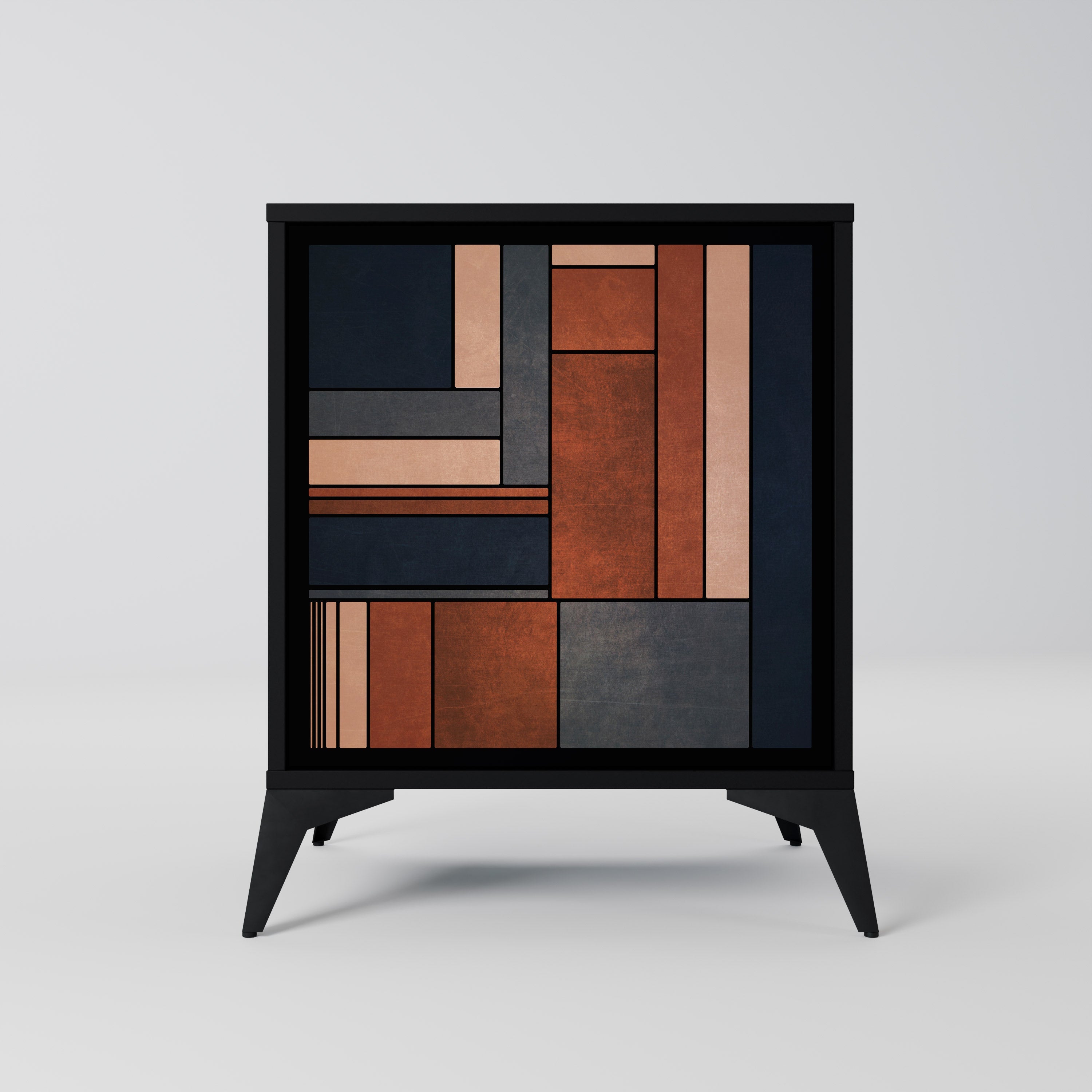 INTREPID FORMATION Aparador de 1 Porta em Acabamento Preto