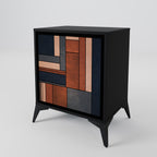 INTREPID FORMATION Aparador de 1 Porta em Acabamento Preto