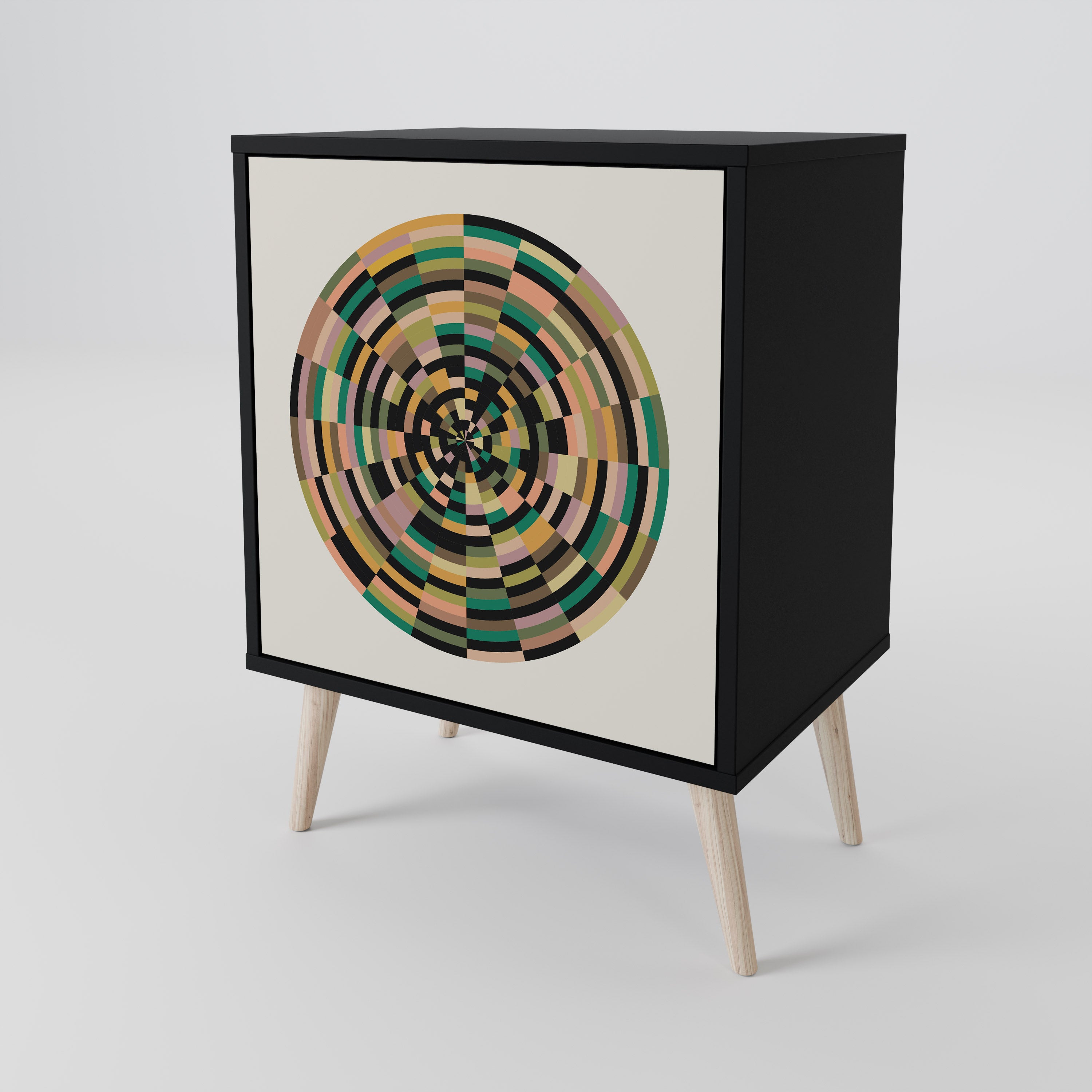 GREEN CIRCLES 1-Door Sideboard