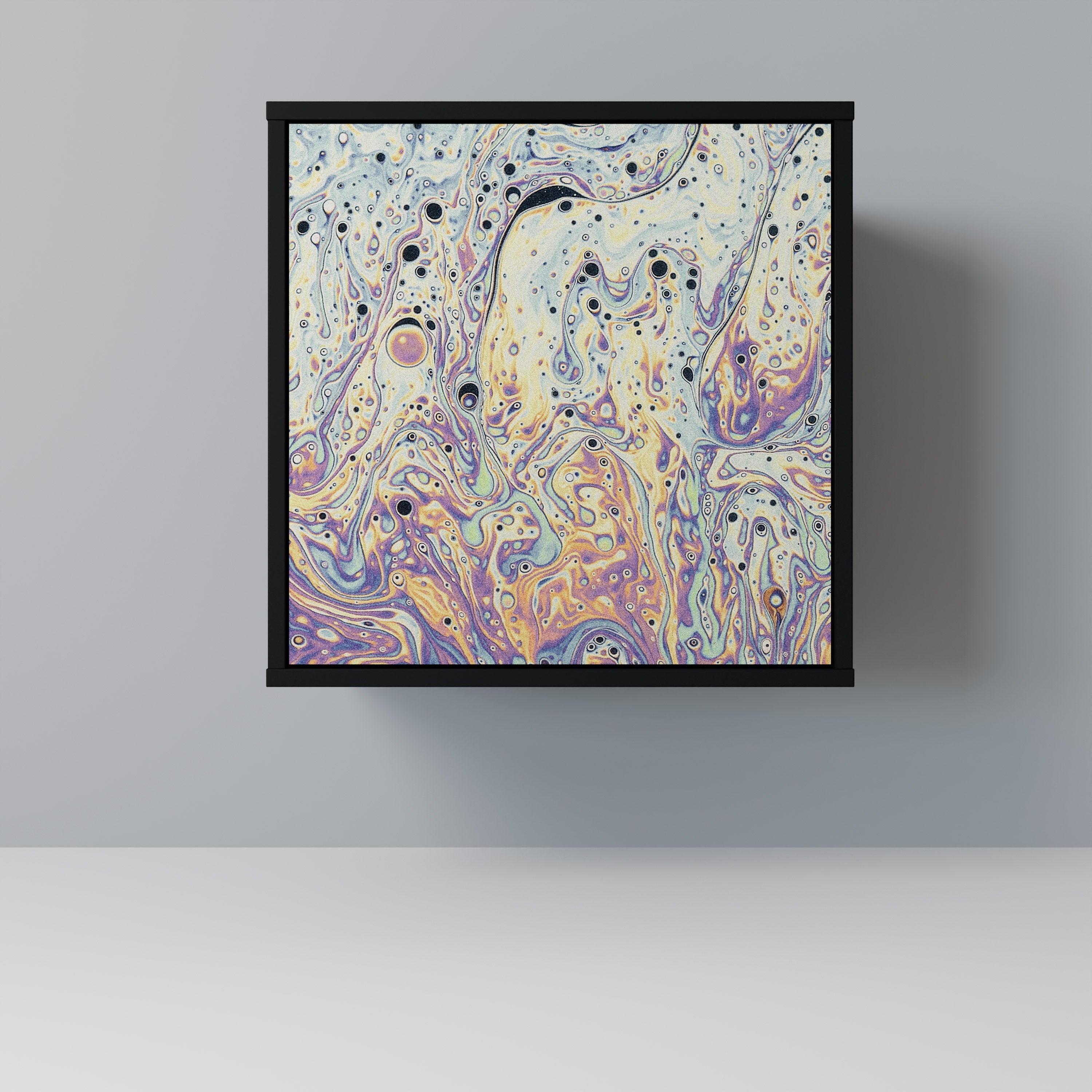 MOSAIC OF COLORS Aparador de 1 Porta em Acabamento Preto